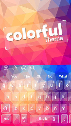 Beautiful Colorful Abstract Keyboard screenshot 4