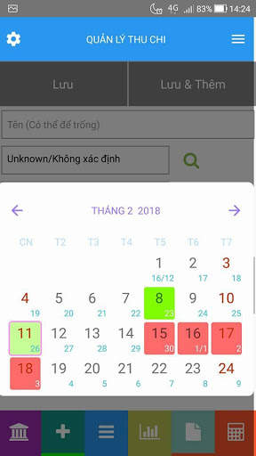 Money tracking (Quản lí chi tiêu) स्क्रीनशॉट 1