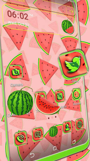 Watermelon Slices Theme Launcher screenshot 1