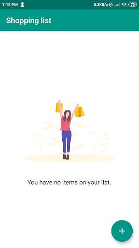Groceries shopping list screenshot 1