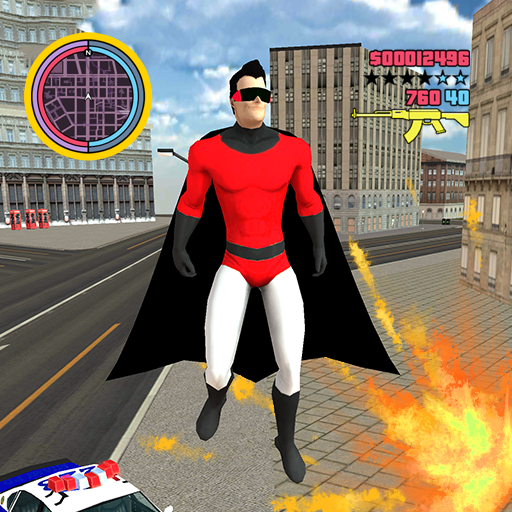 Flying Super Hero Vegas Rescue иконка