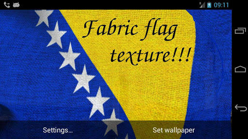 Bosnia Flag Live Wallpaper screenshot 7