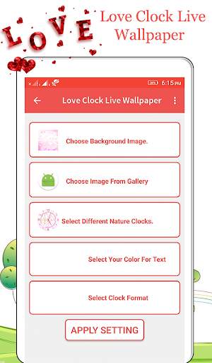 Love Clock Live Wallpaper screenshot 1