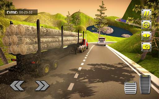Logging Truck Drive Simulation Long Heavy Truck screenshot 5