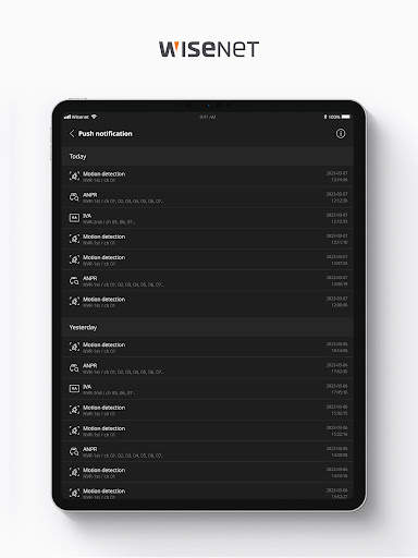 Wisenet mobile screenshot 12