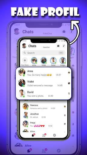 Fake Messenger Chat - Prank screenshot 1