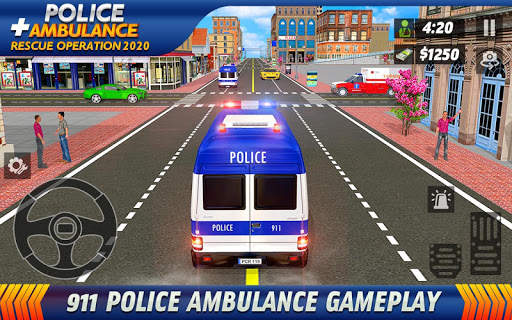 Police Ambulance Rescue Driver screenshot 2