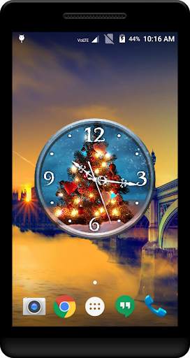 Christmas Clock Live Wallpaper screenshot 2
