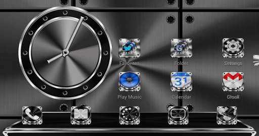 Next Launcher Theme Metalworks screenshot 8
