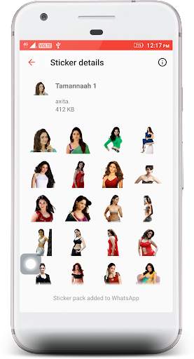 Tamannaah Stickers 4 WhatsApp screenshot 2