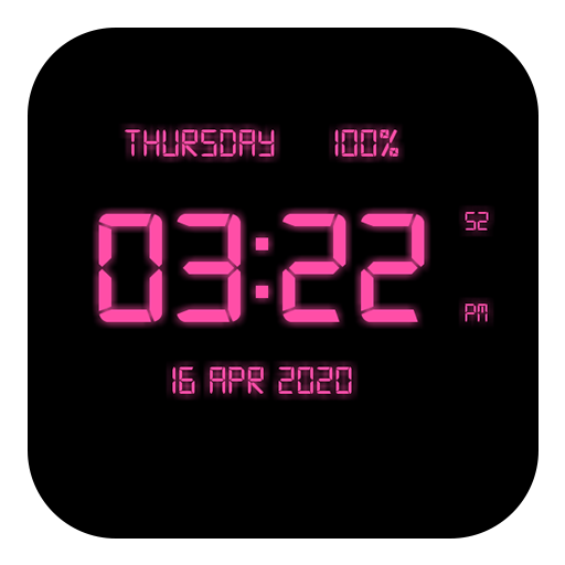 LED Digital Clock Live Wallpaper icon