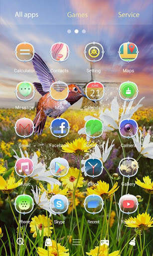 Tranquility Parallax Go Launcher Theme screenshot 3
