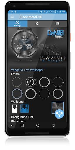 Black Metal HD Watch Face screenshot 2