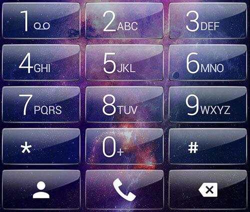 Dialer theme Galaxy Glass screenshot 8