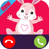 Easter Bunny fake call icon