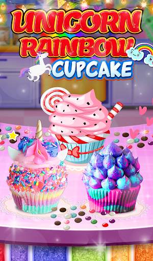 Unicorn Rainbow Cup Cake - Kids Cooking Game screenshot 11