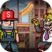 man run vs zombie أيقونة