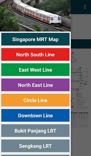 Singapore MRT and LRT Train Map (Offline) screenshot 1
