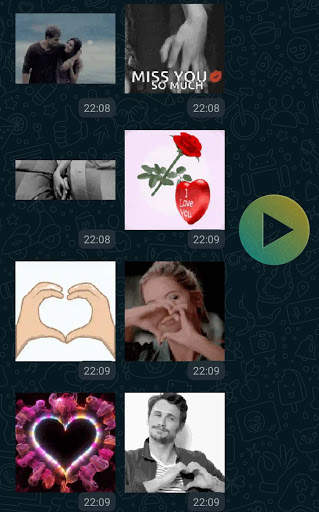 Romantic Love animated stickers for WhatsApp screenshot 4