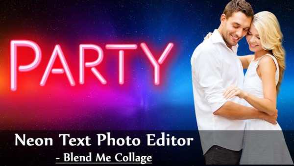 Neon Text Frame Photo Editor - Blend Me Collage screenshot 5
