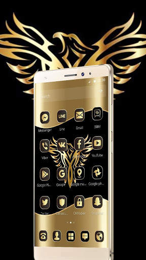 Gold Luxury Eagle Theme screenshot 2