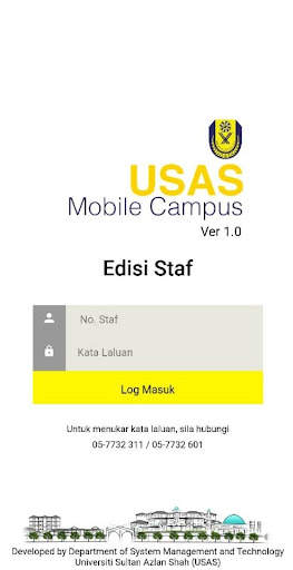Usas Mobile Campus Staff screenshot 1