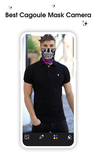 Cagoule Mask Half Face - Ghost Mask Photo Editor screenshot 1