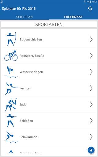 Spielplan für Rio 2016 screenshot 11