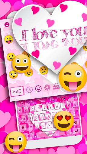 Tôi yêu bạn chủ đề bàn phím screenshot 3