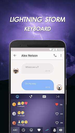 Lightning Storm Keyboard Theme screenshot 3