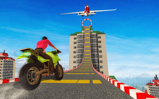Sky Bike Stunt Racing Games 3D screenshot 1