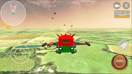 Tuk Tuk Rickshaw Driving Flying Shooting Game 2020 screenshot 3