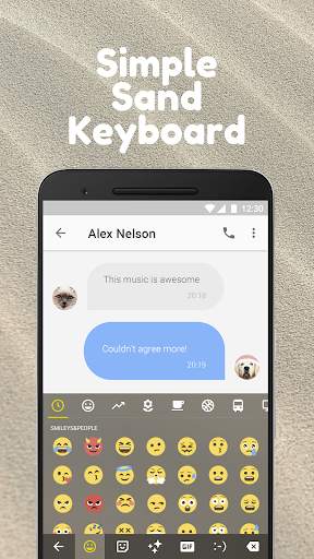 Gold Sand Keyboard Theme for Whatsapp screenshot 1