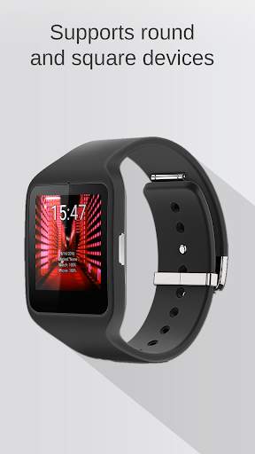 Watch Face Neon City Wallpaper- Wear OS Smartwatch screenshot 3