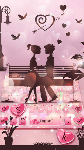 Forever Love Keyboard Theme screenshot 2