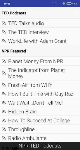 TED talks download & play talks (tedx) NPR screenshot 1