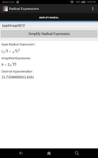 Radical Expressions screenshot 3