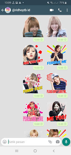 Sticker WA Twice Korean Girl Group WAStickerApps screenshot 1