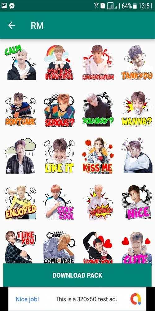 BTS WA Sticker Bangtan Boys screenshot 5