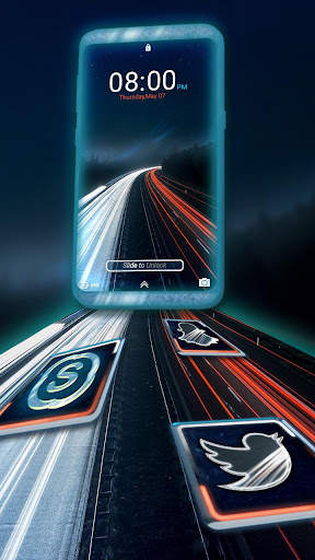 Highway Speed Launcher Theme скриншот 3