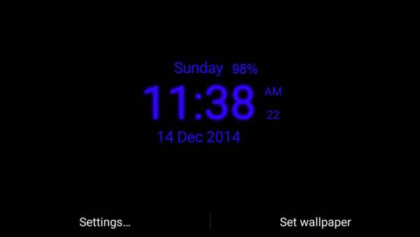 Digital Clock Live Wallpaper screenshot 8