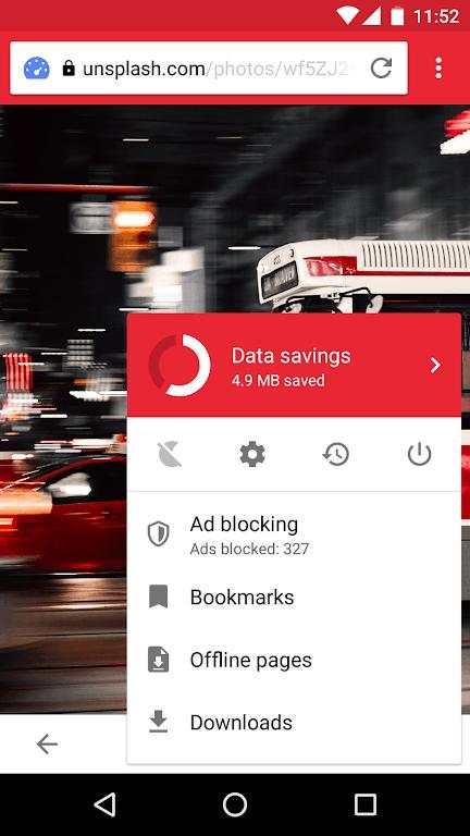 Opera Mini mobile web browser screenshot 5