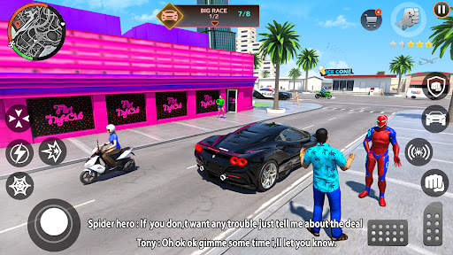 Miami Rope Hero- Spider Games screenshot 2
