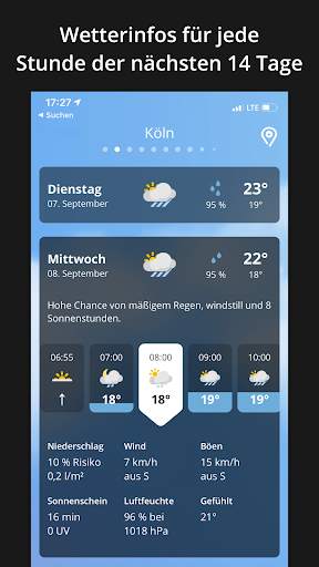 wetter.de – Dein Wetter, immer & überall screenshot 2