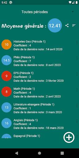 Calcul Moyenne screenshot 1