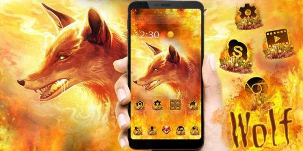 Fire Ice Wolf 3D Theme screenshot 6