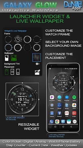 Galaxy Glow HD Watch Face screenshot 3