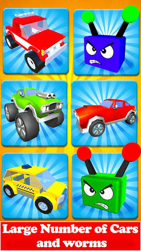 Bumper Worms Zone.io vs Tiny Wormate Cars Game screenshot 4