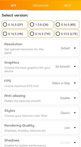 GFX Tool Pro - Game Booster for Battleground स्क्रीनशॉट 1
