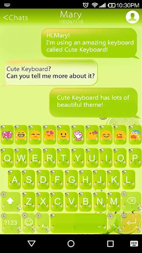 Lemon Drink Emoji Keyboard screenshot 1